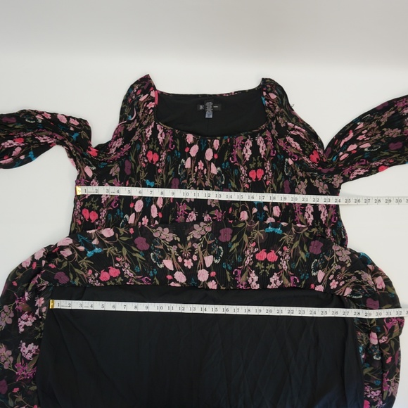 INC Chiffon Floral Cold Shoulder Shift Dress 3X - Picture 6 of 8